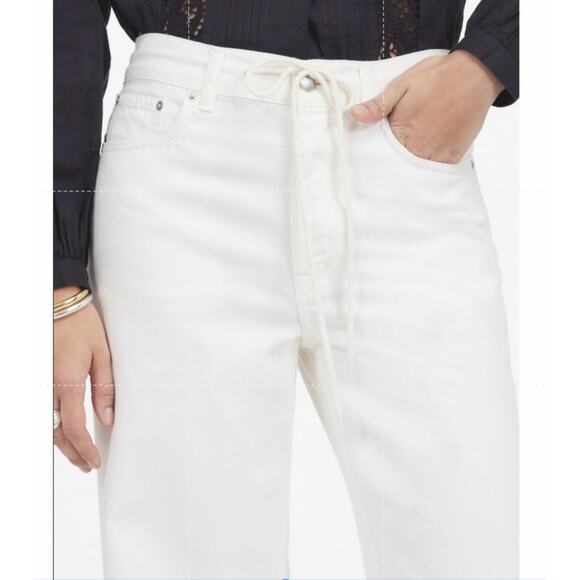 Madewell Low-Slung Baggy Jean WMNS SZ 28 White Vintage Airy Denim Edition NU020 - Picture 4 of 10